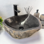 Раковина из речного камня RS-63852 (43*39*15) 0121