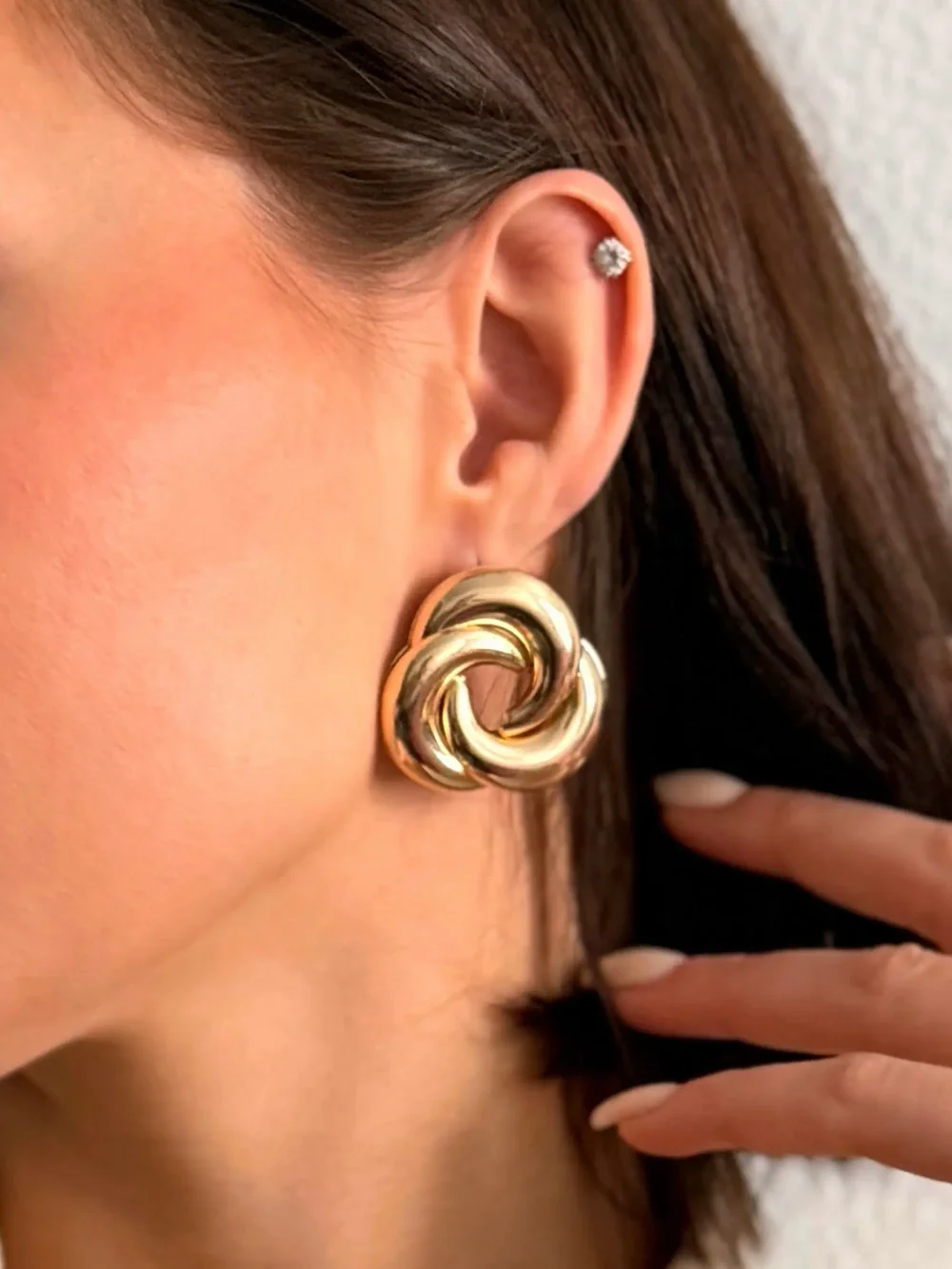 Серьги Cloud, Золотой