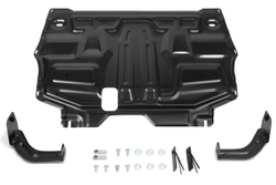 Защита картера и КПП AutoMax для Seat Ibiza IV поколение (V - все) 2008-2015/Skoda Fabia II поколение (V - 1.2; 1.4; 1.6) 2007-2014/Skoda Fabia RS II поколение (V - 1.4 (180 л.с.)) 2010-2014/Skoda Rapid I поколение (V - все) 2013-2020/Skoda Roomster (V - все) 2006-2015/Volkswagen Polo IV поколение рестайлинг хэтчбек (V - все) 2005-2009/Volkswagen Polo V поколение седан (V - 1.4 (125 л.с.); 1.6 (85/90/105/110 л.с.)) 2010-2020/Volkswagen Polo V поколение хэтчбек (V - все) 2010-2015, сталь 1.4 мм, с крепежом, штампованная, AM.5842.2