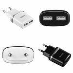 Сетевой адаптер Hoco C12 на 2 USB 2.4 А, 010522 Белый