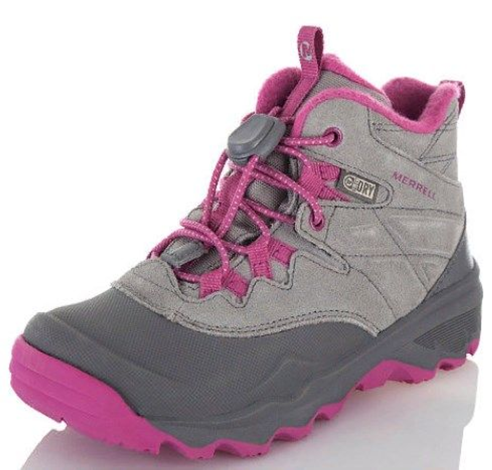 MK160349 Ботинки детские утепленные M-THERMOSHIVER Kids ' insulated boots серый/розовый Outventure