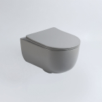 Унитаз подвесной Evo VT1-34SMG безободковый, цвет серый матовый, ультратонкое soft-close сиденье