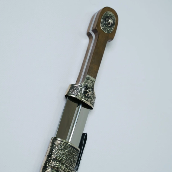 Кинжал Кавказский из стали 65х13 Орех (53см)