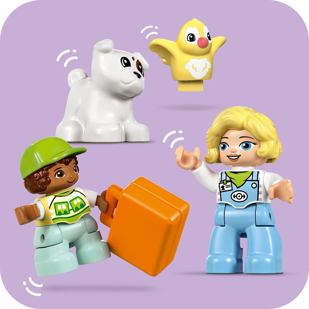 Конструктор LEGO DUPLO Town 10427 Приключение с интерактивным поездом — фото 18