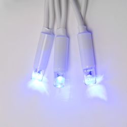 ULD-S1000-120-TWK BLUE IP67 Гирлянда светодиодная с эффектом мерцания. 10м. Соединяемая. 120 светодиодов. Синий свет. Провод белый. TM Uniel.