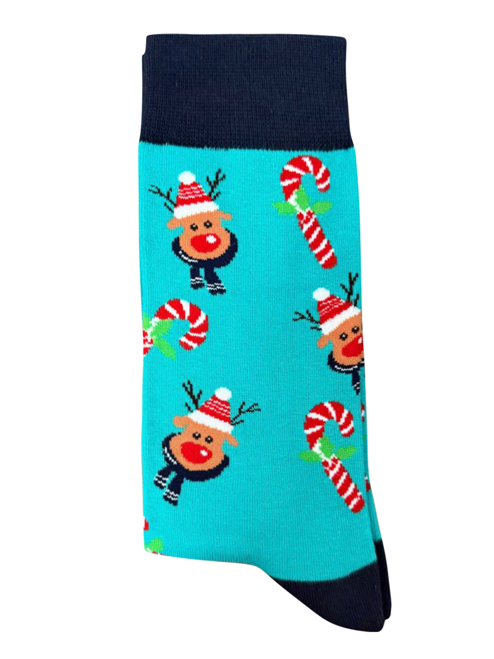 Носки НГ р.35-40 "Happy NY" Олень в Шарфе