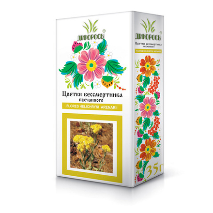Бессмертника песчаного цветки 35г (цельные)
