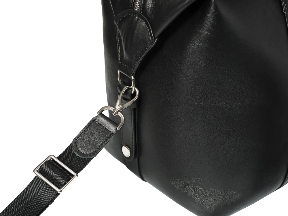 Дорожная сумка из натуральной кожи "Atlas Black"