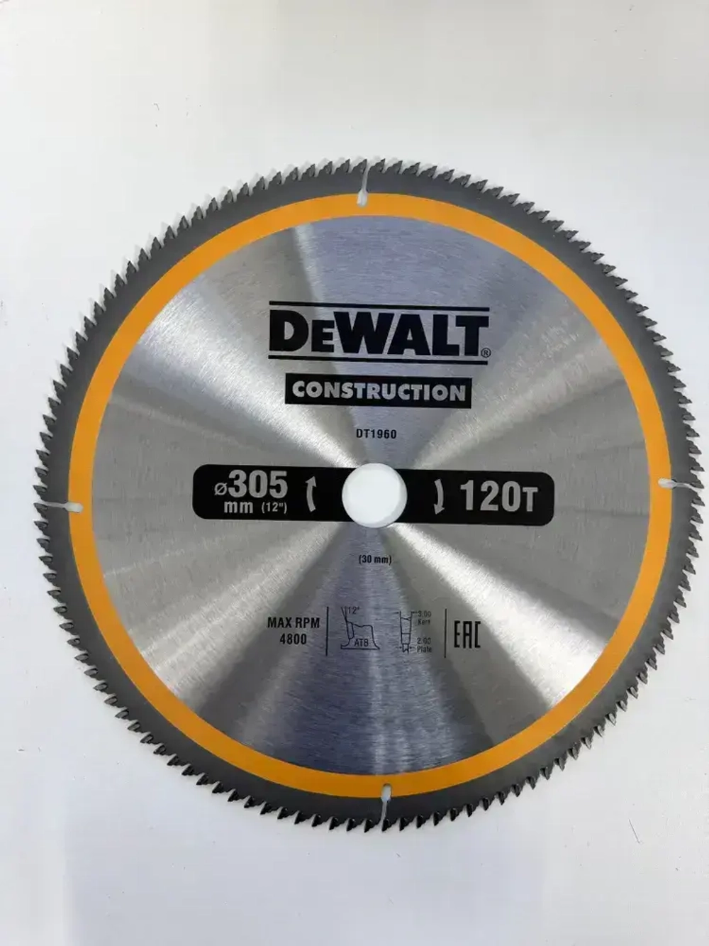 Пильный диск по дереву DEWALT 305 x 30 120 зубьев