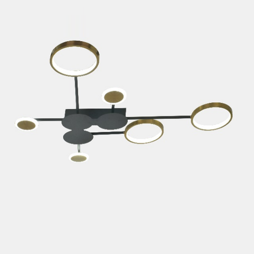 Потолочная светодиодная люстра Mirastyle SL-41094-70 BK+SGD