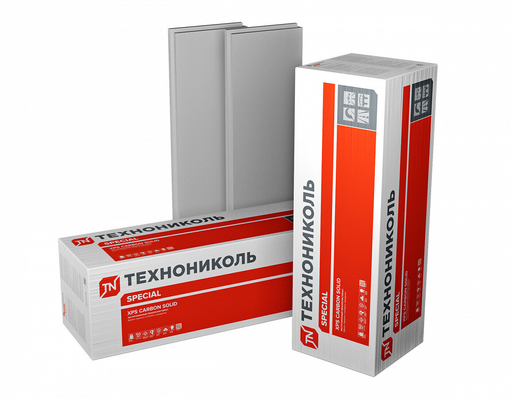 Пенополистирол экструзионный Технониколь Carbon Solid тип А 1000 1180х580х50 мм