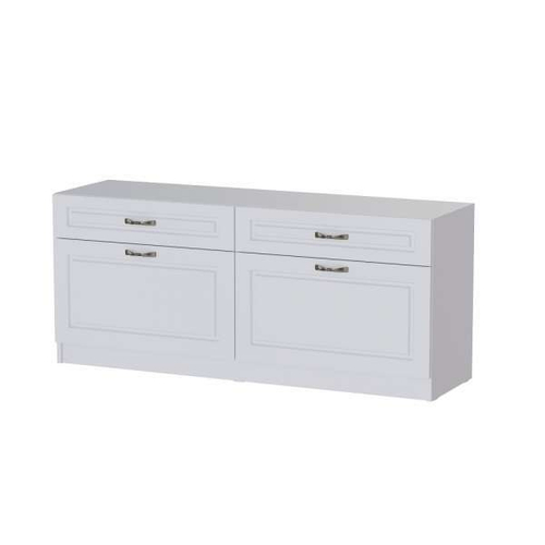 Гостиная Апполия Тумба ТВ (фасад) белый дуб ТЭКС