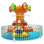 Электрическая Аттракцион карусель «Мишки», 4×4×2,9 м