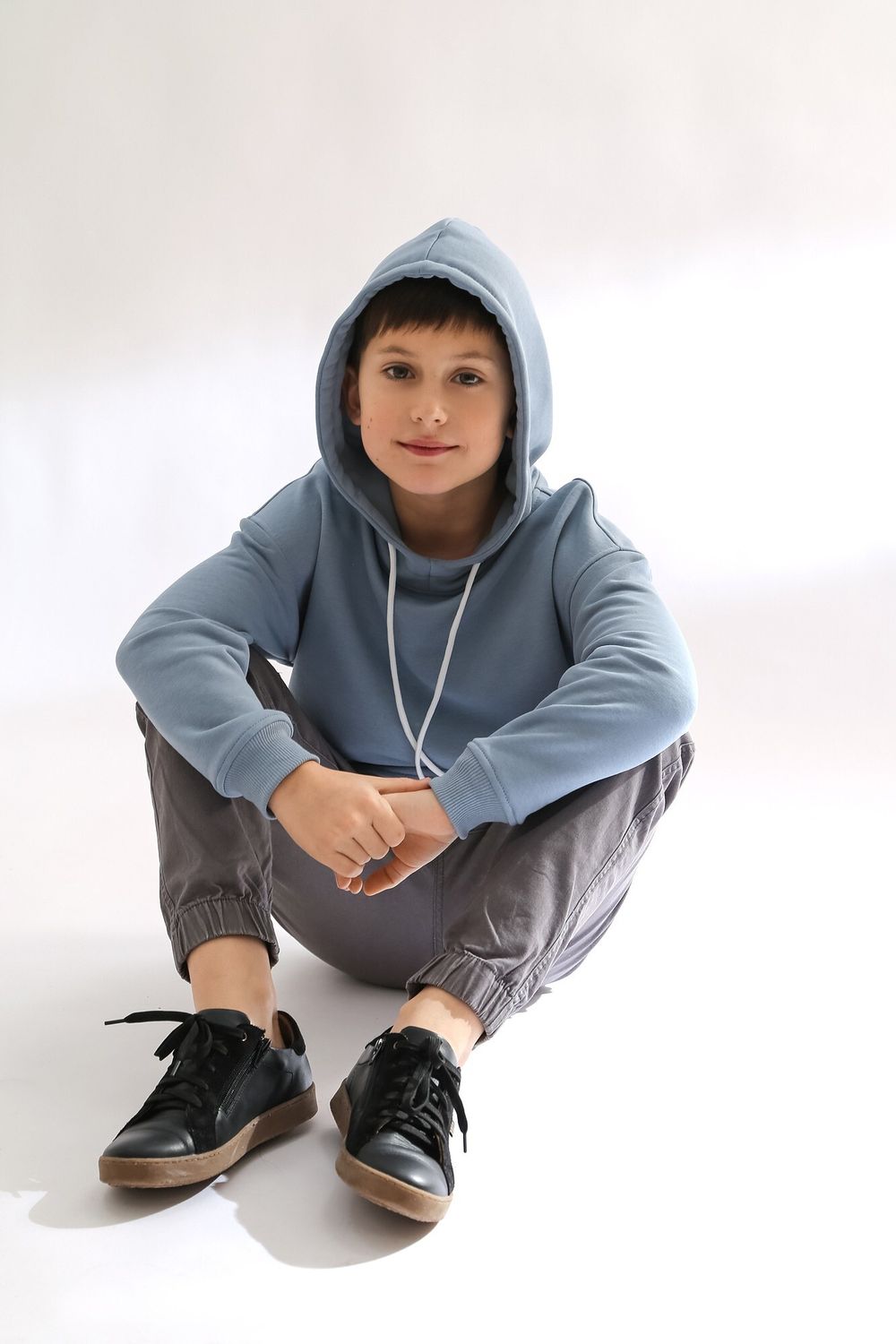 Толстовка детская Трек-3 Виотекс СЕРО-ГОЛУБОЙ