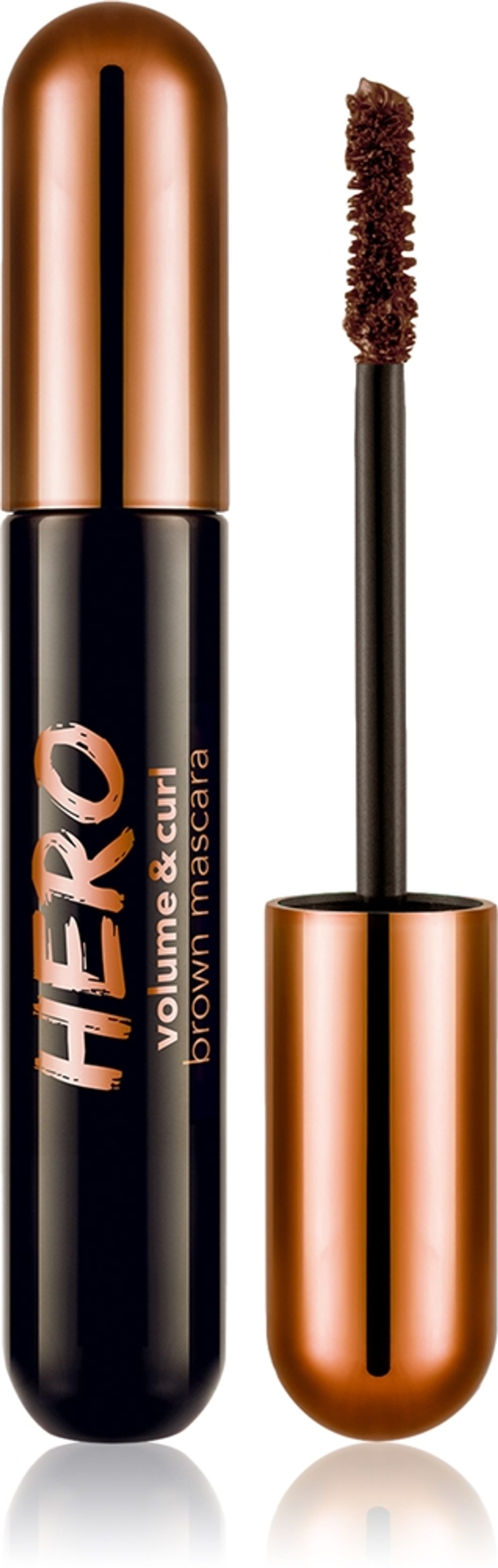 flormar Hero Volume & Curl Mascara - Тушь для ресниц, увеличивающая объем Brown, 10 ml