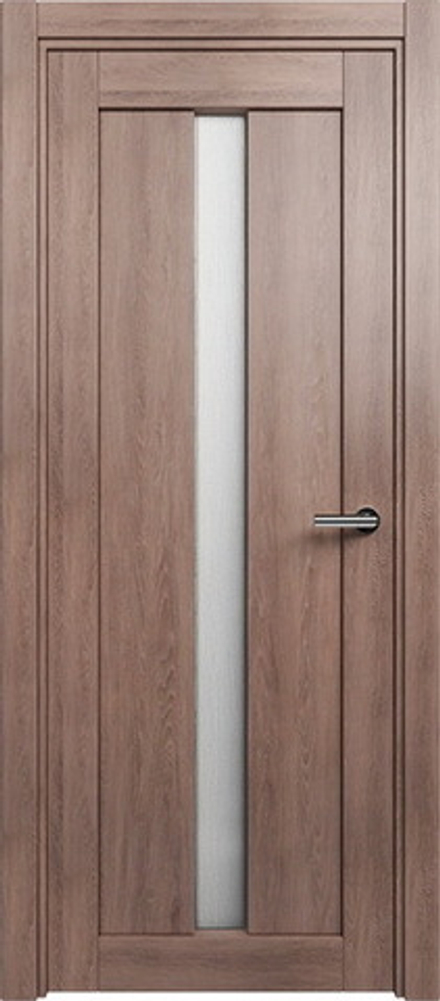 Межкомнатная дверь Status (Статус) 134 стекло канны Дуб капуччино