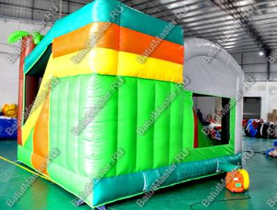 Коммерческий надувной батут "Слоник" с крышей