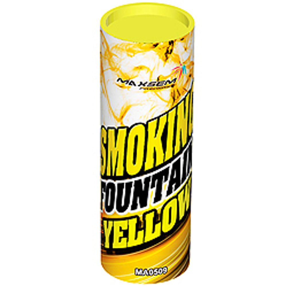 Цветной-дым,SMOKING-FOUNTAIN-YELLOW (30 сек)