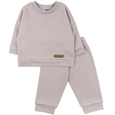 Костюм для девочек футер 3х нитка петля 8438300101 р.104-110 (Юлла)