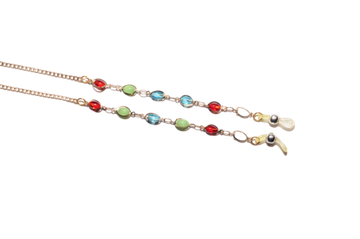 Цепочка золотистая с инкрустацией 2 6039, 75 см