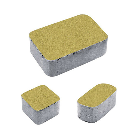 Тротуарная плитка КЛАССИКО - Стандарт Желтый, комплект из 3 видов плит