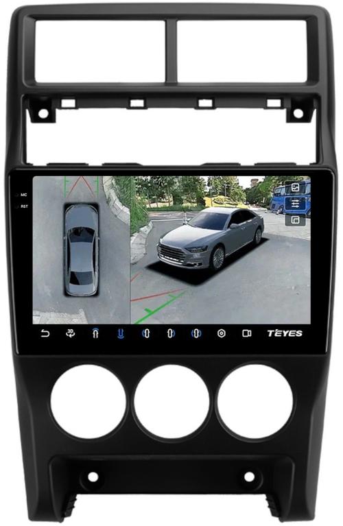 Магнитола для Lada Priora 2013-2018 (рамка тип 3) - Teyes CC3-2K-360 монитор 9.5" 2K QLED на Android 10, Быстрая, CarPlay, 4G SIM-слот, 4 камеры в комплекте