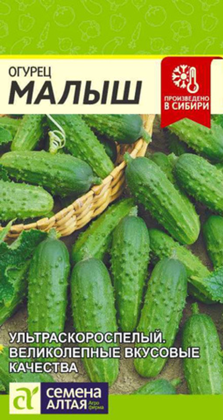 Огурец МАЛЫШ цв.пак. 0,3гр. Семена Алтая