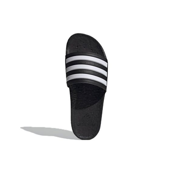 Adidas Adilette Boost Slides 'Black White Stripes'