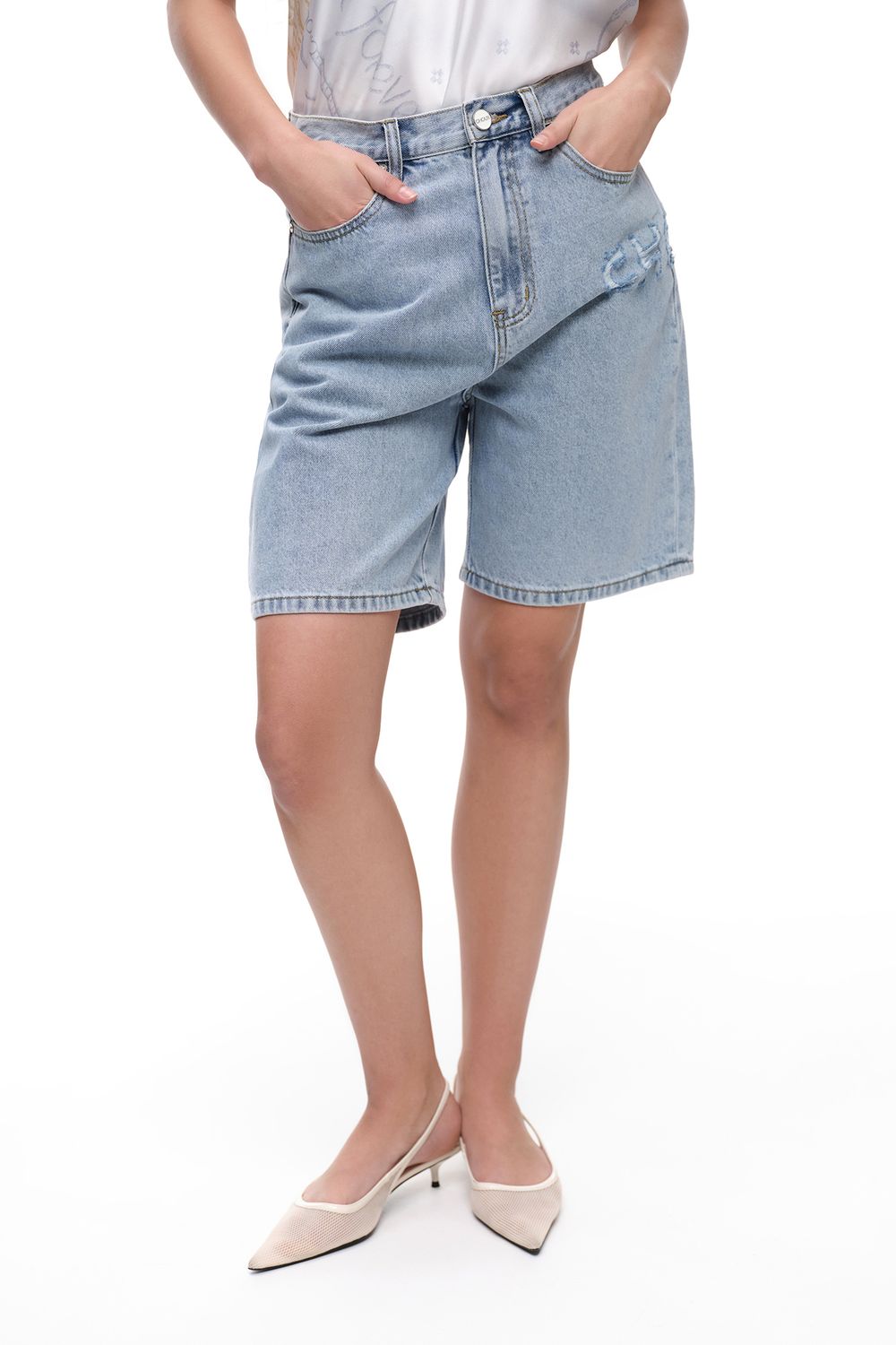 Шорты (Как у Джиджи), голубые