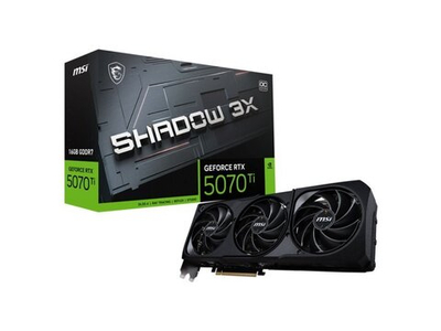 Видеокарта MSI Nvidia GeForce RTX 5070 Ti [RTX 5070 Ti 16G SHADOW 3X OC]