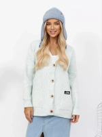 Шапка ушанка зимняя вязаная на флисе