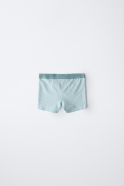 ZARA НАБОР ИЗ ПЯТИ ОДНОТОННЫХ ТРУСОВ-БОКСЕРОВ, РАЗНОЦВЕТНЫЙ