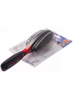 Hello Pet щётка для кошек и собак двухсторонняя средняя нейлон металлические зубчики