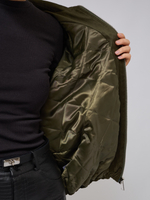 Бомбер утепленный из замши