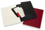 Блокнот Moleskine CAHIER SUBJECT (CH4STNB02) 19х25см обложка картон 192стр. в линейку, черный/красный