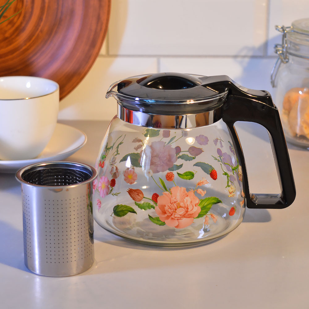 Чайник заварочный 0,9л с рисунком, 202464