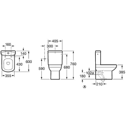 Сливной бачок для унитаза Roca Dama Senso Compacto 34151B000