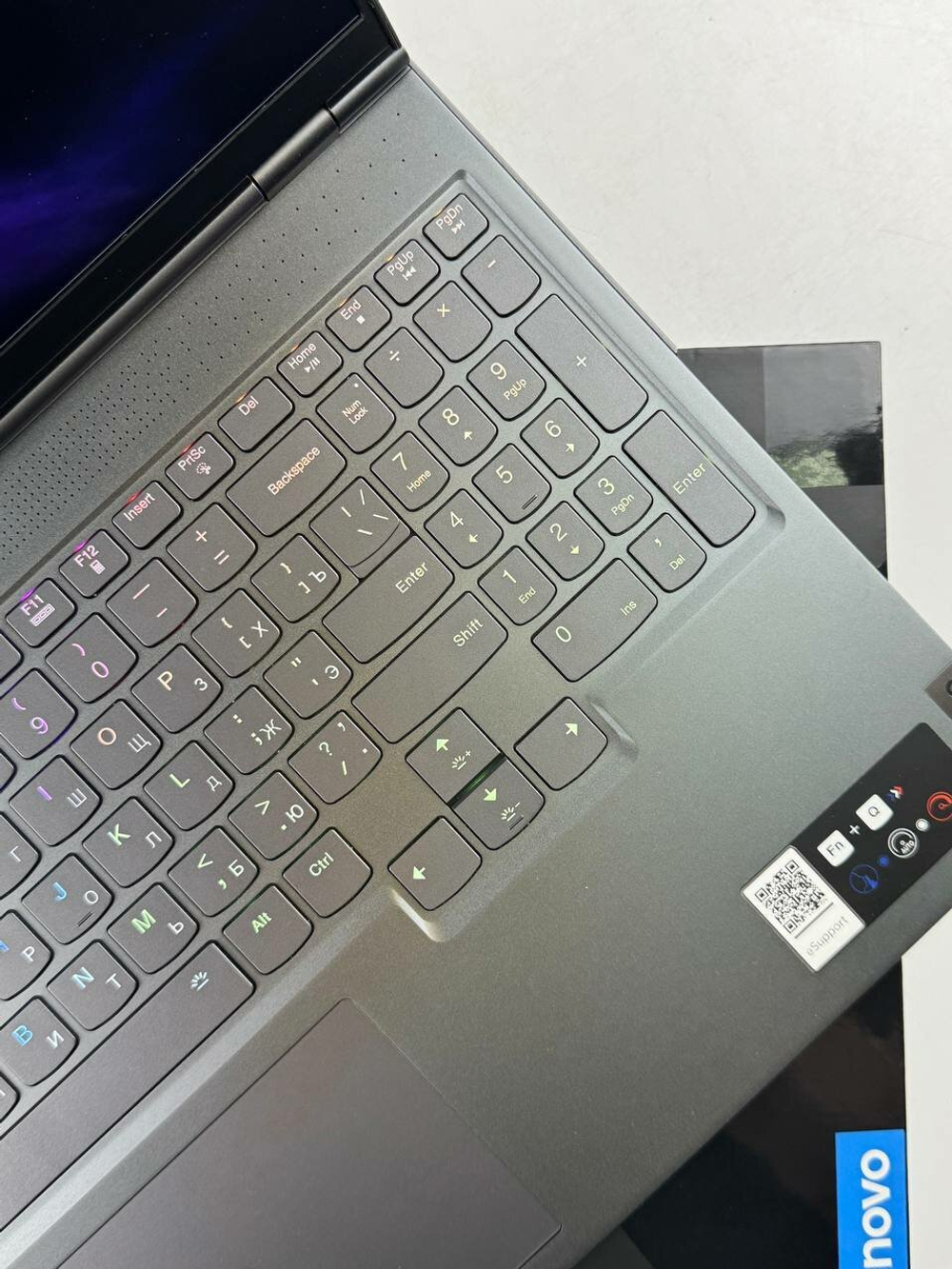 Ноутбук Lenovo Legion 7 16ACHg6 82N600EVRU AMD Ryzen 7 5800H, 3.2 GHz/16Gb/16" WQXGA/1Tb SSD/DVD нет/nVidia GeForce RTX 3060 6Gb/Windows 11 H, серый