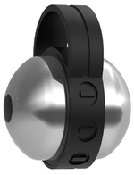 Серебристо-черный клиторальный стимулятор Cute Bullet (Цвет: серебристый с черным)