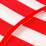 Коврик-сумка пляжный 180х90х1.5 см, полиэфир, с руч, застежка липучка, LG11, красн