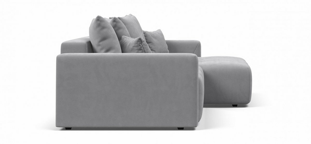 Угловой диван Босс Тренд Велюр Монолит сталь