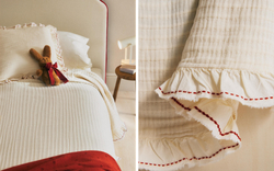 Zara Home покрывало детское из хлопка, оранжевый