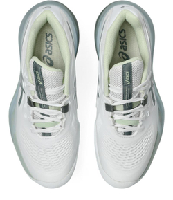 Женские теннисные кроссовки Asics Gel-Resolution X Clay - white/monument blue