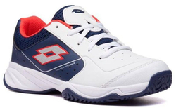 детские Кроссовки теннисные Lotto Space 600 II All Round Junior - all white/silver mettalic
