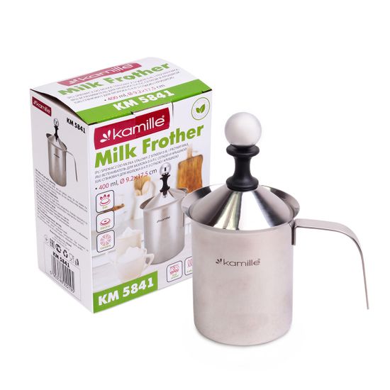 Вспениватель молока механический ручной Kamille KM-5841 (капучинатор)