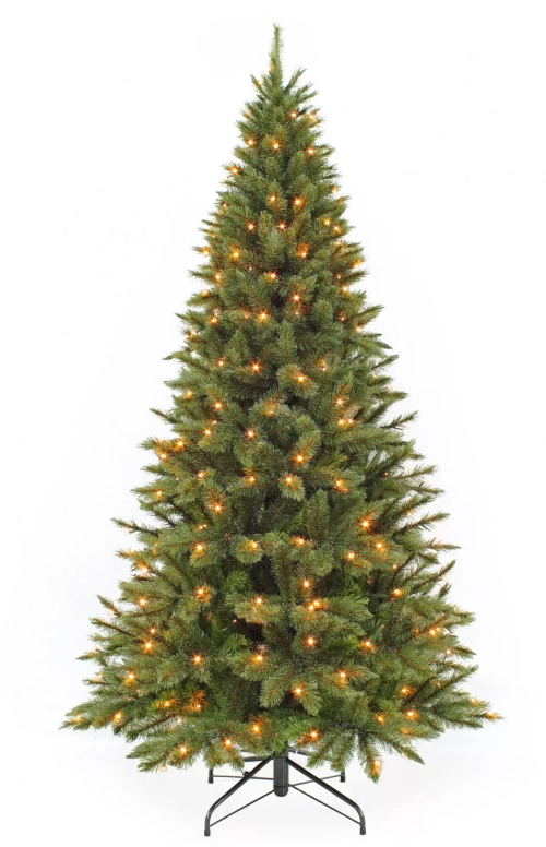 Ель Лесная Красавица стройная 230 см., 304 LED лампы, леска+пвх, Triumph Tree (73900)