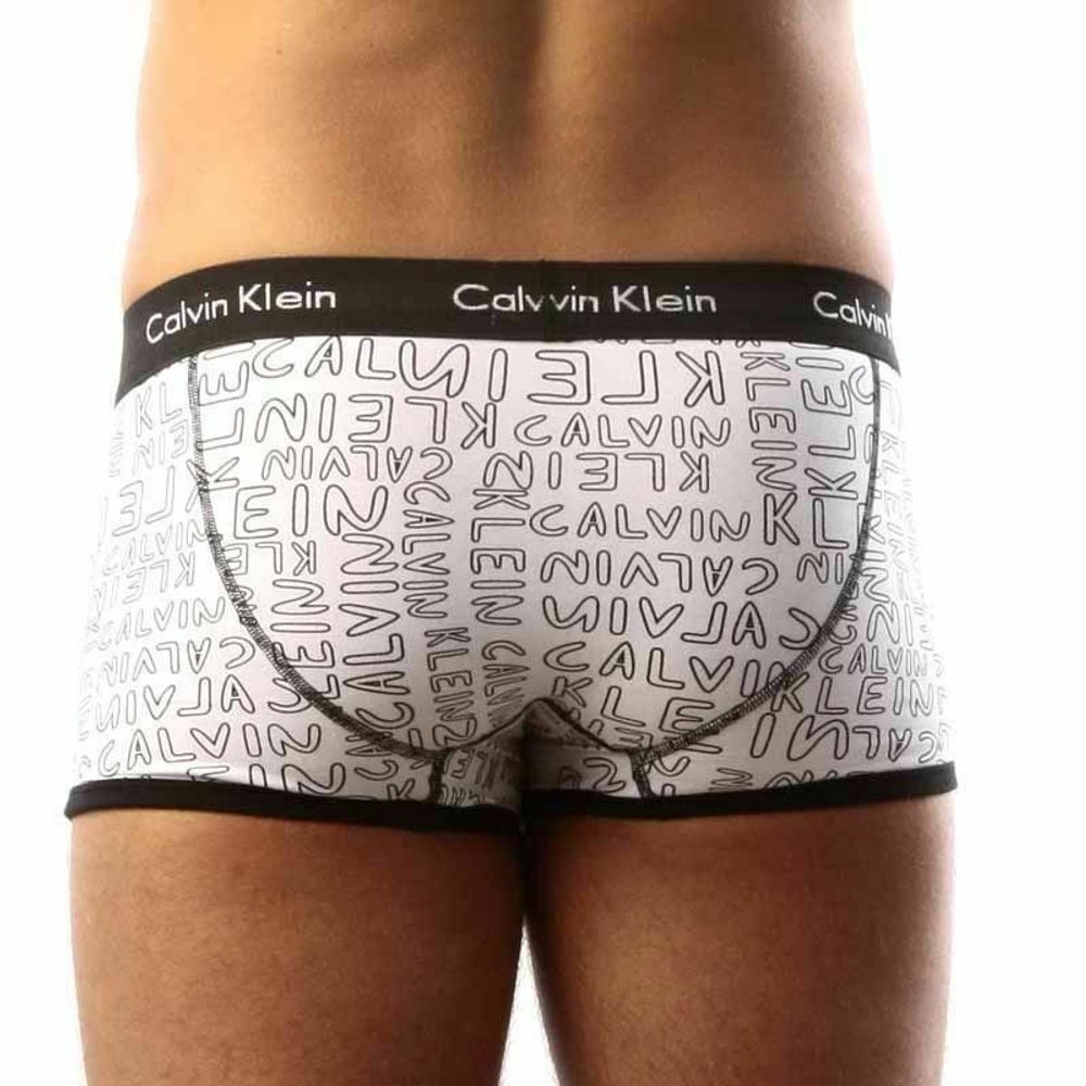 Мужские трусы хипсы Calvin Klein 365 print Black CK