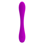 Лиловый гнущийся водонепроницаемый вибратор Yedda - 17 см.