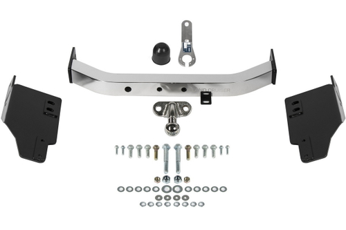 Фаркоп с элект. Smart, для Toyota Land Cruiser Prado 150 рестайлинг (Black Onyx) 2020-н.в., с нерж. накладкой, шар F, 1500/75 кг, F.5714.005, Berg (паспорт, сертификат)