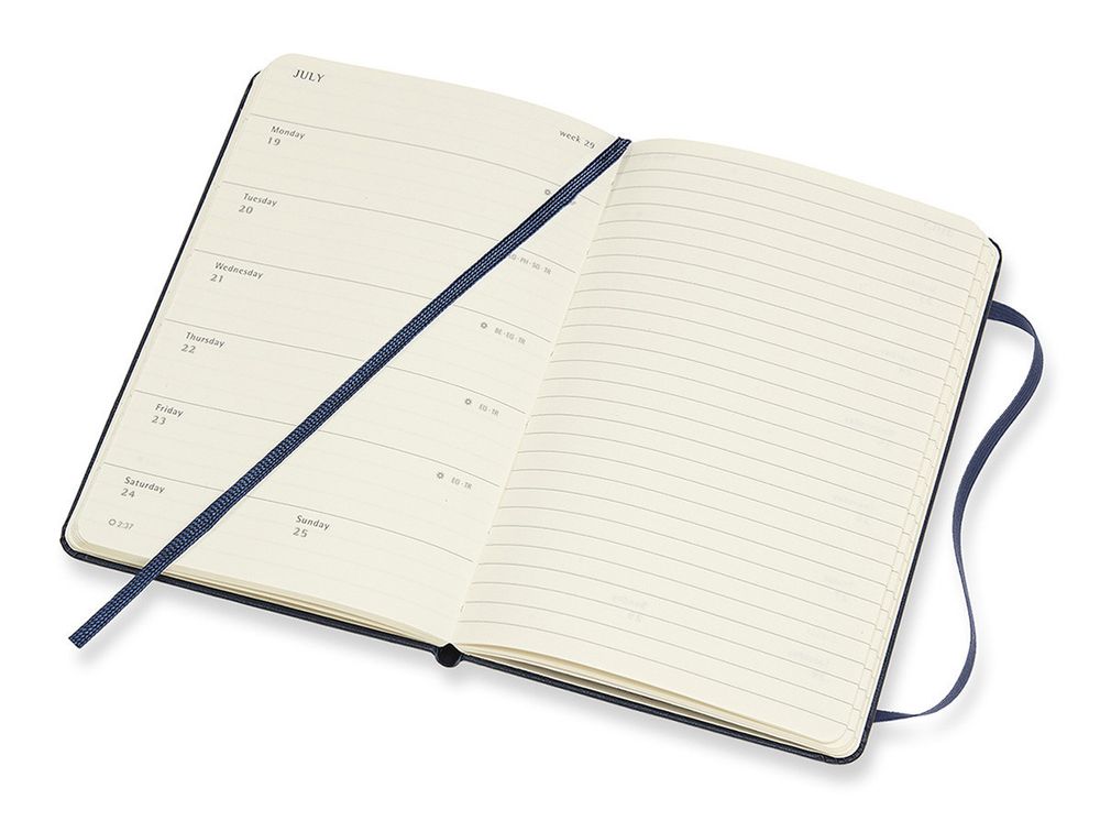 Еженедельник Moleskine Classic Weekly Pocket синий (DHB2012WN2)
